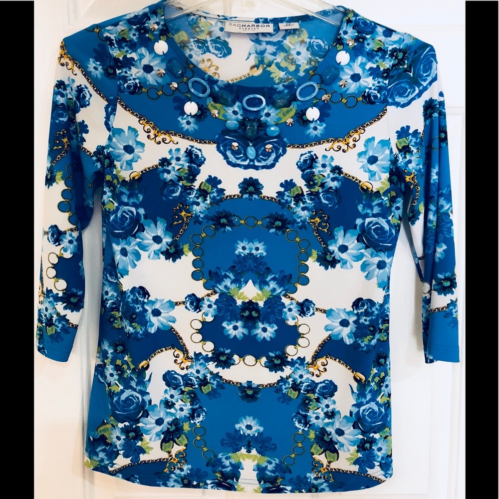 SAG HARBOR Size Petite Small Top